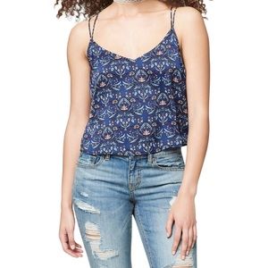 NWOT AEROPOSTALE Womens Strappy Floral Crop Tank Top Size L